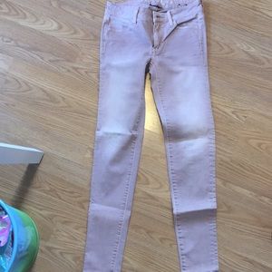 AEO Super Super Stretch Skinny Jeans Nude Pink